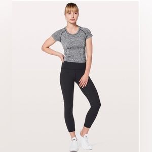 Train Times High Rise 25 inch Tight-Black